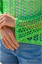Green Open Knitted Jumper, Image 4 of 4