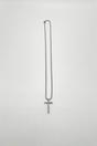 Silver Cross Pendant Necklace in Silver, Image 3 of 4