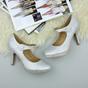 Silver AJVANI Silver High Heel Mary Jane Court Shoes, Image 4 of 6