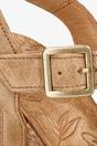 Brown Womens Suede Wedge Heel Sandals-Vero B1, Image 8 of 8