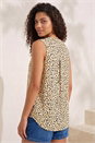 Stone Petite Spot Print Vest Top, Image 3 of 4