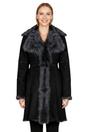 Dark Grey Toscana Sheep Suede Leather Trench Coat, Image 1 of 7