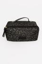 Khaki Leopard Vanity Case Makeup Bag, Image 1 of 3