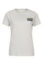 Beige Inverness Relaxed Fit Short Sleeved TShirt, Image 1 of 4