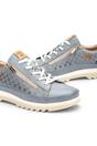 Blue Womens Zip Trainer Sneaker W3W-6841C1, Image 4 of 6