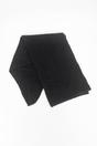 Black Sarta Black Plain Heavyweight Asymmetric Winter Scarf, Image 2 of 4
