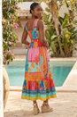 PINK Petite Patchwork Tiered Maxi Dress, Image 3 of 4