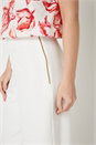 Ivory  Wide Leg Trousers, Image 5 of 6