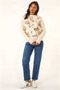 Ivory  Sequin Floral Knit Jumper, Image 2 of 5