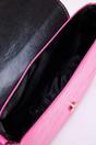 Pink Metal Clasp Saddle Shoulder Bag, Image 2 of 4
