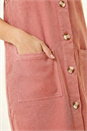 Rose Corduroy Pinafore Midi Dress, Image 6 of 6