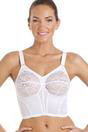 White Non Wired Floral Lace Long Line Bra, Image 1 of 1