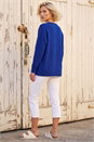 Royal Blue Sunday Slogan Knit Jumper, Image 3 of 4