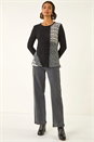 Black Textured Knit Jumper, Image 2 of 5