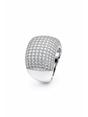 Silver Pavé Dome Statement Ring, Image 1 of 5
