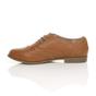 Tan AJVANI Tan Flat Lace Up Oxfords Brogues, Image 3 of 6