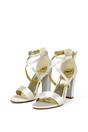 Ivory XY LONDON Ivory 'Briella' Strappy Sandals With High Block Heels, Image 3 of 5