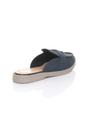 Navy Blue AJVANI Navy Blue Flat Slip On Open Back Loafers Mules, Image 4 of 4