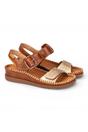 Brown Womens leather Summer Sandals-W8K-0555C1, Image 4 of 8