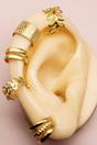 Gold The Colourful Aura Gold 5‑Piece Adjustable Slim Leaf Wire‑Wrap Ear Cuff Set, Gold and Silver, Image 1 of 3