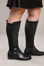 Black 'Parker' Stretch Wide Calf Knee High Boots, Image 1 of 4