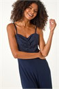 Navy  Dusk Sweetheart Lace Stretch Jumpsuit, Image 5 of 5