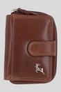 Brown Ashwood Leather Brown Real Leather Compact Purse, Image 1 of 3