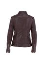 Wine 'Lillian' Real Leather Biker Jacket, Image 3 of 4