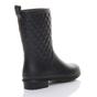 Black Waterproof Wellingtons Quilted Ankle Boots Wellies, Image 4 of 6