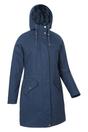Navy Mountain Warehouse Navy Polperro Lightweight Padded Waterproof Jacket, Image 3 of 4