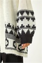 Ivory  Patterned Knit Cardigan, Image 5 of 5