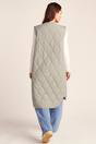 Beige Jena Relaxed Fit Long Insulated Gilet, Image 3 of 6