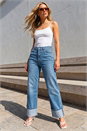 Denim Dusk Turn Up Wide Leg Jeans, Image 1 of 4