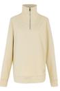 Cream Demmi Quarter Zip Fleece Top, Image 1 of 6