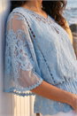 Blue Dusk Butterfly Lace Blouse, Image 4 of 4