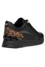 Black Desya Nappa Leather Trainers, Image 2 of 5