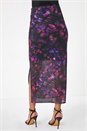 PINK Printed Ruched Mesh Pencil Skirt, Image 4 of 5