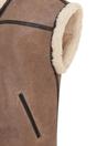 Brown Aviator Shearling Leather Gilet - Chevak, Image 5 of 7