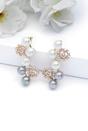Light Pink Cascading Snowflake Earrings, Image 2 of 4