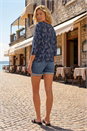  Floral Print Snit Top, Image 3 of 4
