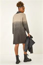 Grey Ombre Speckled Knit Dress, Image 3 of 5