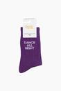 Purple Dance All Night Combed Cotton Glitter Socks, Image 3 of 4
