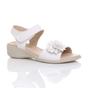 White AJVANI White Comfort Touch Close Sandals, Image 1 of 6
