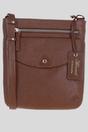 Tan 'Five CB' Real Leather Cross Body Bag, Image 1 of 5
