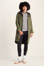 Khaki Saunter Long Waterproof Jacket, Image 4 of 6