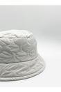 Light Grey SVNX Light Grey Quilted Nylon Bucket Hat, Image 6 of 6