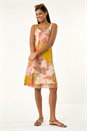 PINK Paisley Double Layer Dress, Image 2 of 5