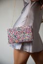 Multi Embellished Square Clutch Bag in Multi, Image 1 of 5