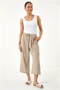 Stone Petite Stripe Cropped Wide Leg Trouser, Image 2 of 5