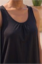 Black Stretch Jersey Vest Top, Image 4 of 4